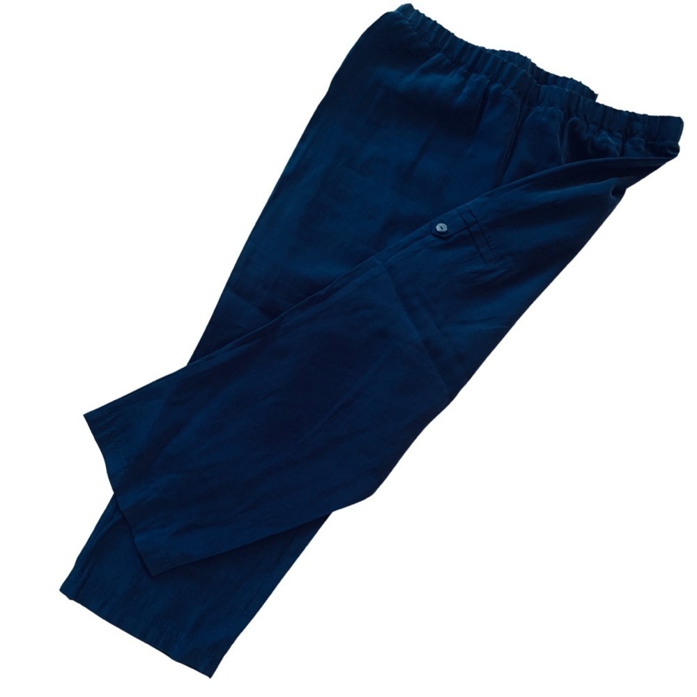 NWT Chico’s Navy Blue Lightweight Stretchy Crop Pants Size 0 - Picture 2 of 4
